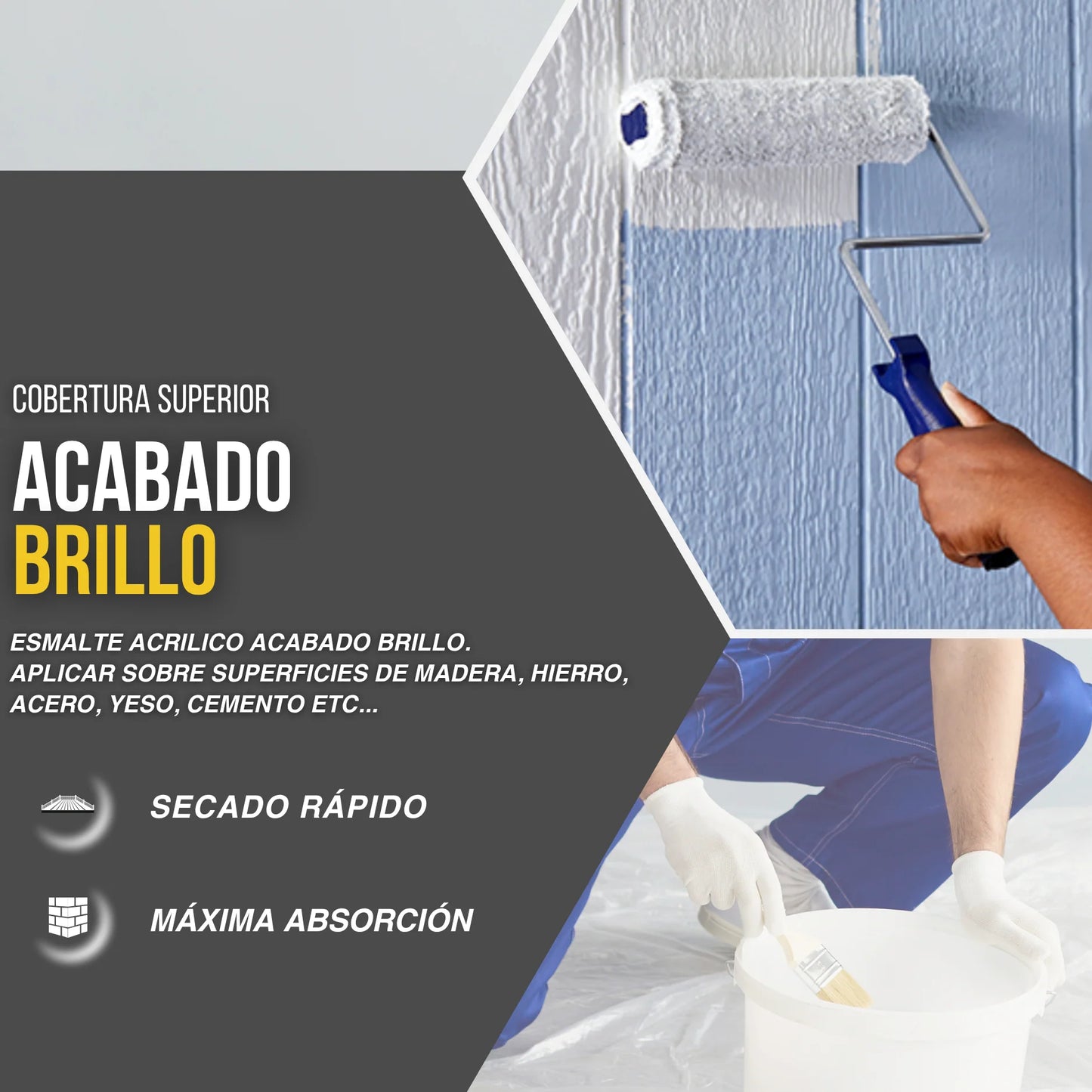 HIDRO ESMALTE AL AGUA SATINADO | Snappyblue®