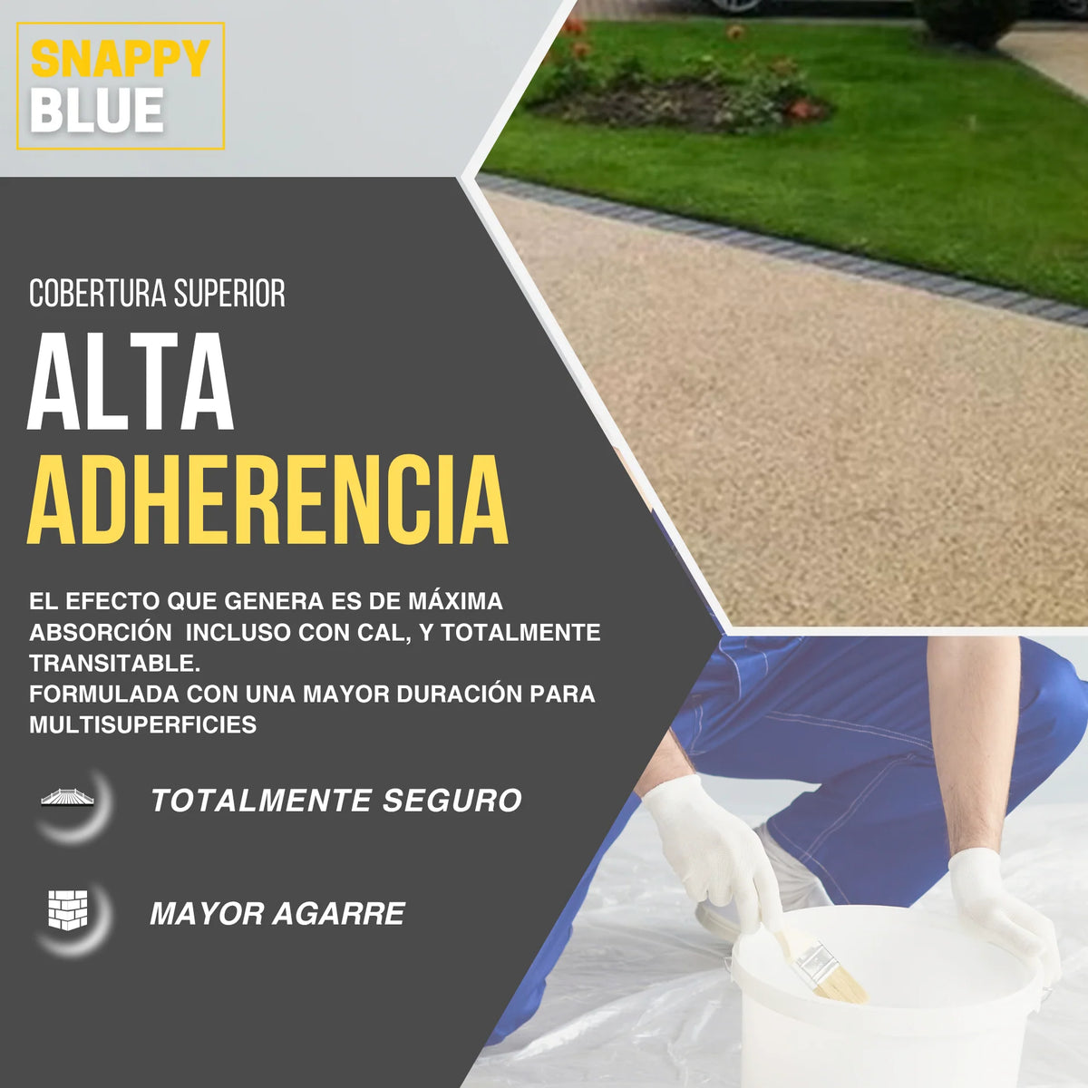 AGLOMERANTE DE ÁRIDOS Y GRAVA | Snappyblue®