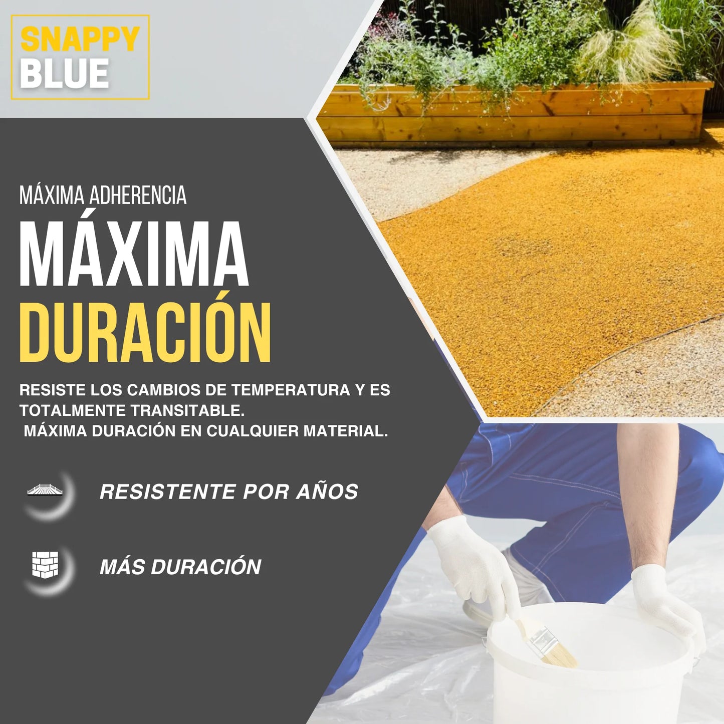 FIJADOR DE SUPERFICIES Y GRAVA FIJATÍN | Snappyblue®