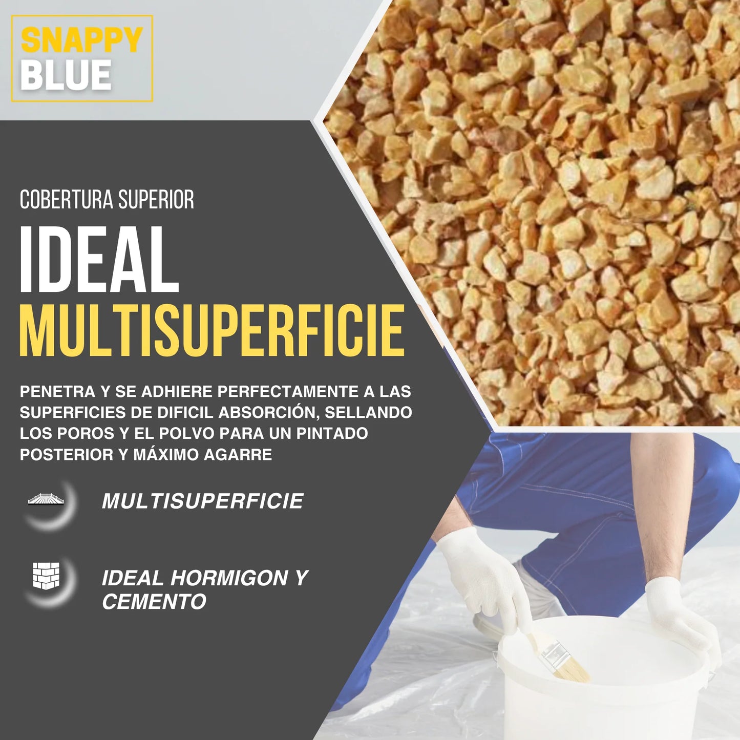 FIJADOR DE SUPERFICIES Y GRAVA FIJATÍN | Snappyblue®