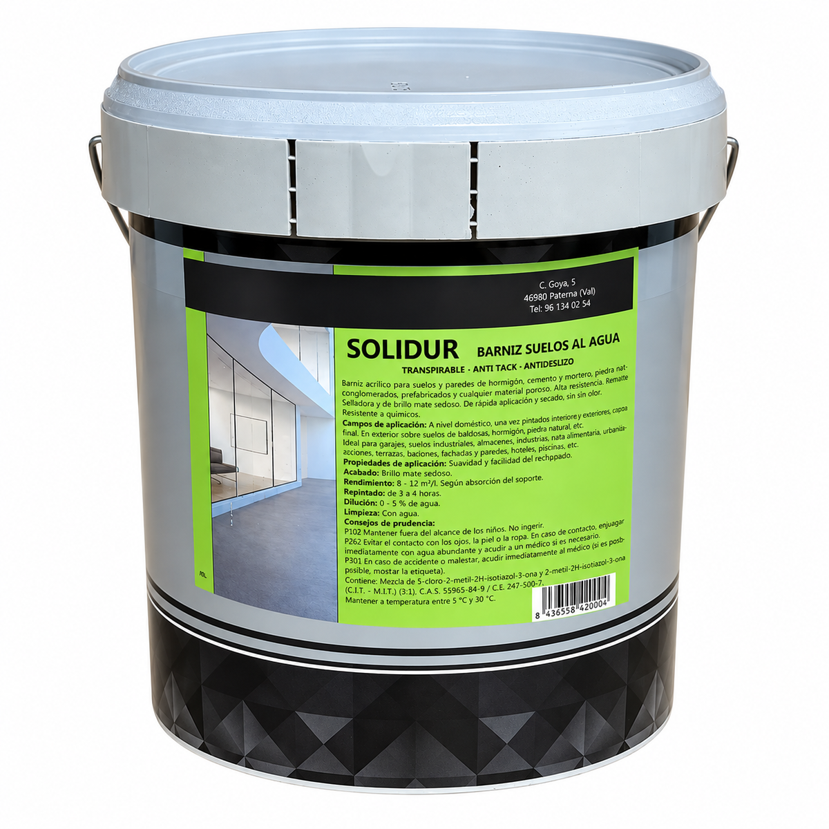 SOLIDUR - Barniz al Agua para Suelos Transitable | Snappyblue®