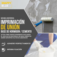 IMPRIMACIÓN  DE ANCLAJE PUENTE DE UNIÓN CEMENTO/HORMIGÓN | Snappyblue®