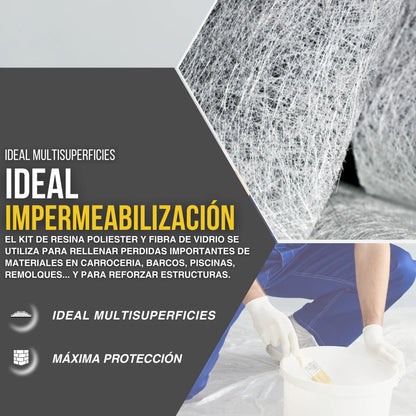 KIT RESINA POLIESTER ULTRA RESISTENTE | Snappyblue®