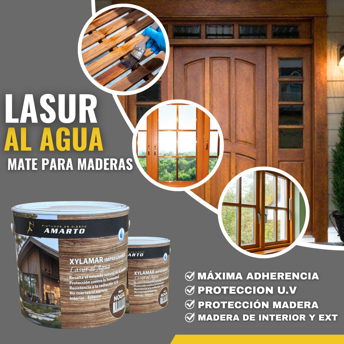 Lasur al Agua Xylamar Base Impregnante Tintométrica