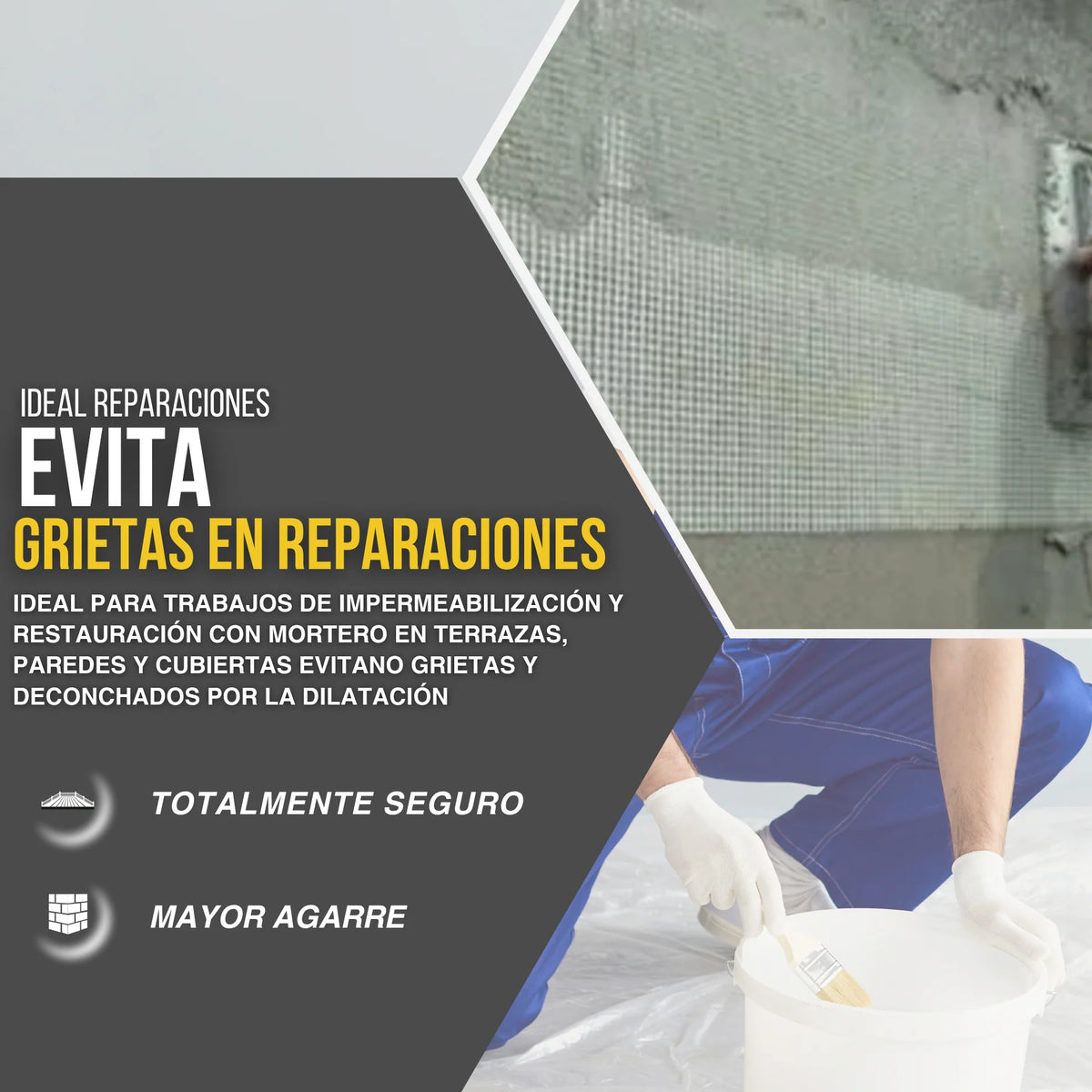 Malla de Fibra de Vidrio para Refuerzo Estructural con Resinas