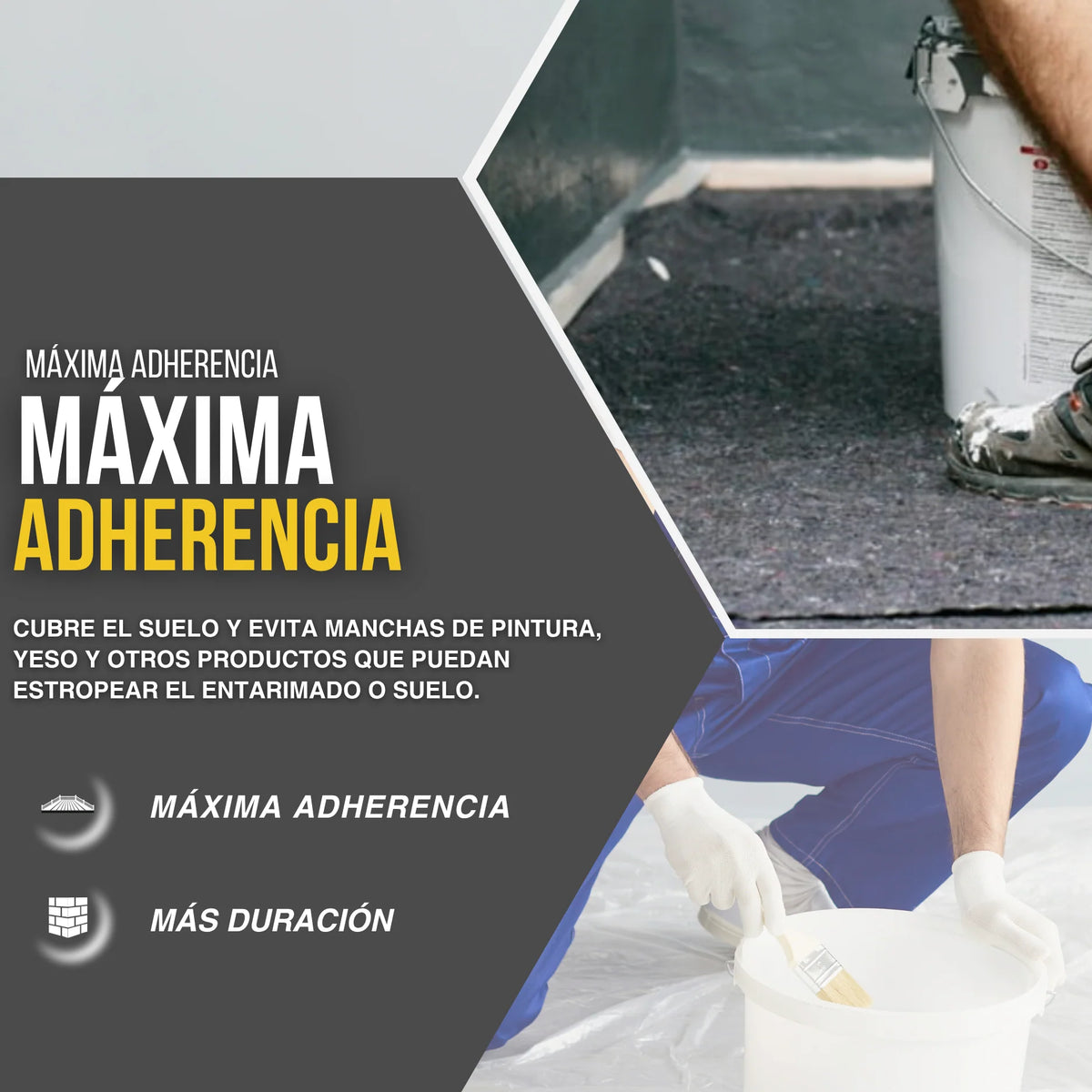 Manta Cubre Suelos Protectora para Obras y Trabajos de Pintura
