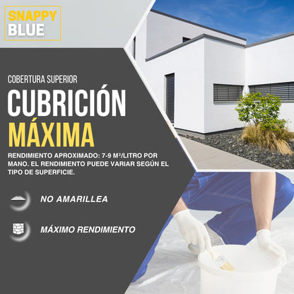 PINTURA PLÁSTICA MATE EXTERIOR | Snappyblue®