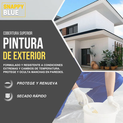 PINTURA PLÁSTICA MATE EXTERIOR | Snappyblue®