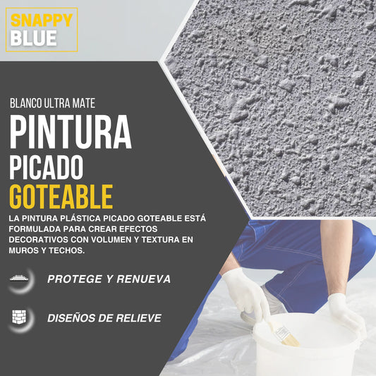 PINTURA PLÁSTICA EFECTO GOTEABLE | Snappyblue®️