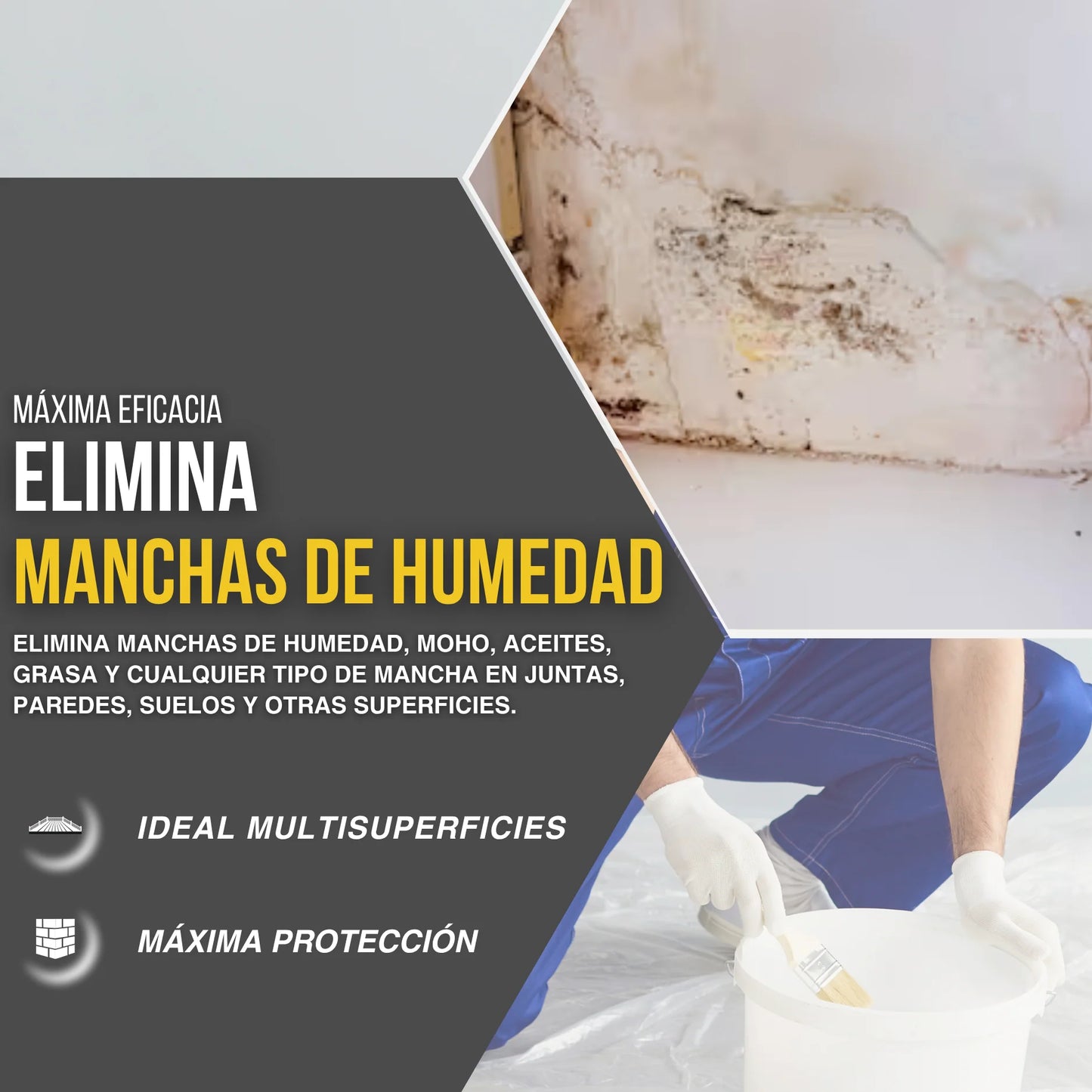 PINTURA EN SPRAY BLANCO QUITAMANCHAS ANTI HUMEDAD | Snappyblue®